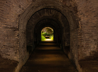 Fototapeta na wymiar amphitheatre tunnel