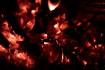 Fototapeta na wymiar Fire embers