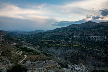 Fototapeta na wymiar panoramic view of mountains
