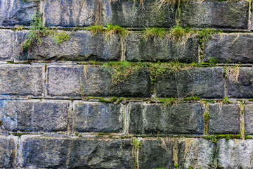 Texture of an old stone wall