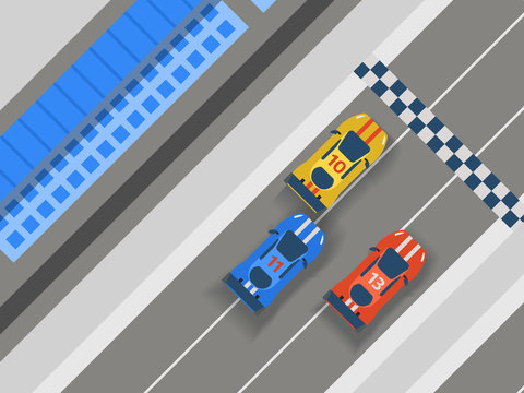 Racing track road, car sport banner illustration. Transportation roadway track design elements top view constructor for vehicle. Race competition facilities. Finish line. Stock Vector | Adobe Stock Racing track road, car sport banner illustration. Transportation roadway track design elements top view constructor for vehicle. Race competition facilities. Finish line. Stock Vector | Adobe Stock