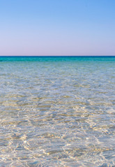 Clear waters of the Aegean sea