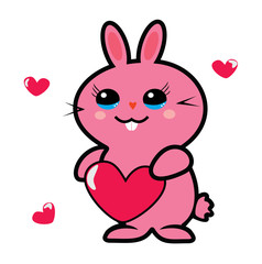 cartoon vector rabbit