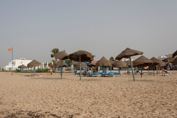 beach and sea in nabeul tunisia