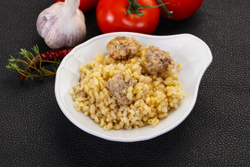 Bulgur with meat
