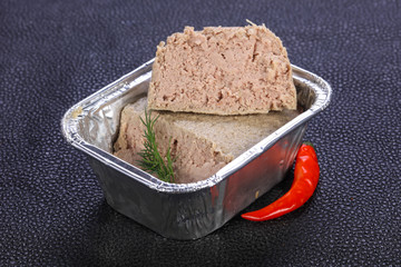 Pork pate with dill