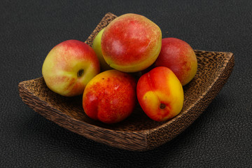 Sweet tasty fresh ripe apricots
