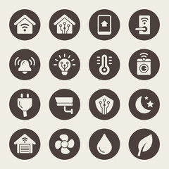 Smart home vector icons