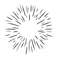 Obraz premium Starburst doodle, hand drawn sun burst sketch explosion