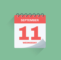 Day calendar with date September 11.