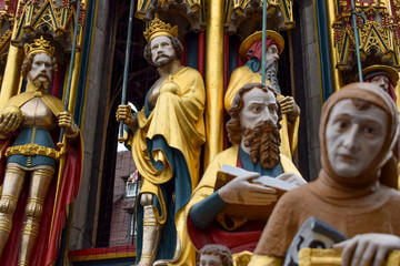 Fototapeta premium Norimberga - Fontana bella Schöner Brunnen