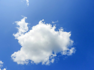 white cloud against blue sky
