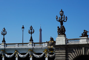 Fototapeta na wymiar Pont Alexandre III Paris