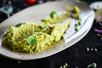 green peas puree with home made butter