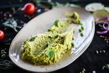 green peas puree with home made butter