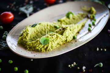 green peas puree with home made butter