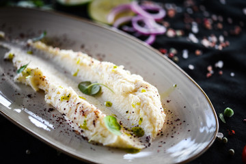 fresh celery puree with home made butter 