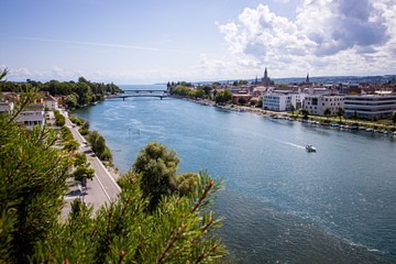 Fototapeta na wymiar Panorama - Konstanz am Bodensee