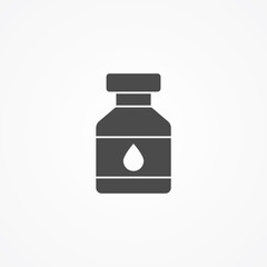 Ink pot vector icon sign symbol