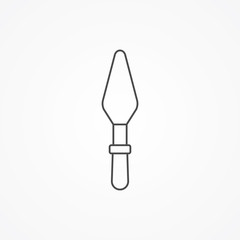 Spatula vector icon sign symbol