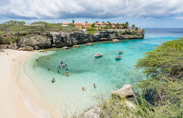 Lagun Beach on the caribbean island of Curacao