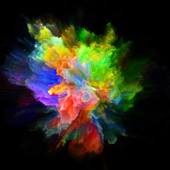 Obraz na płótnie Canvas Painted Color Splash Explosion