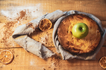 Homemade Green Apple Pie Dessert Ready to Eat
