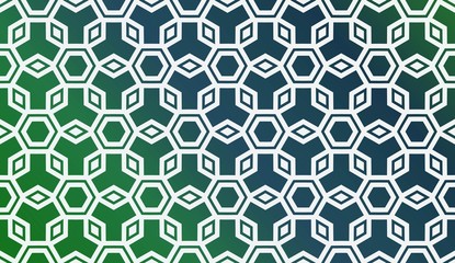 Modern Pattern With Curved Line. Geometric Elements. Blurred Gradient Background. Design For Screen, Presentation, Wallpaper. Holiday Object. Vector Illustration