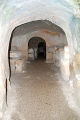 Tunnel in tombs at Beit She'arim