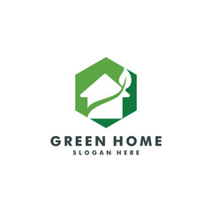 green house logo template design - vector