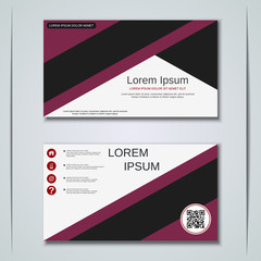 Modern business visiting card vector design template