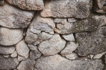 Rustic rock wall