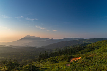 Hachimantai in the early summer morning