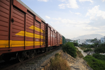Fototapeta premium train at the station
