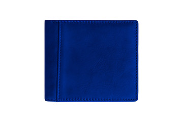 brue wallet on white background.
