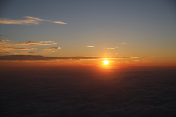 富士山からの日の出