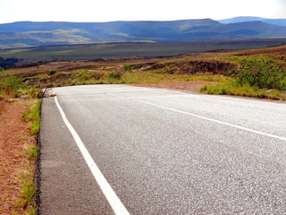 road in mountains