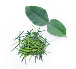 bergamot isolated on white background