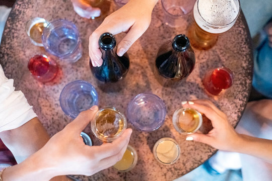 Variety of artisinal craft beers