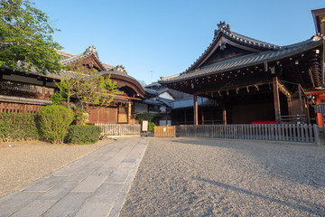 Fototapeta premium The ancient tea room. The zen buddhist temple. Kyoto. Japan.
