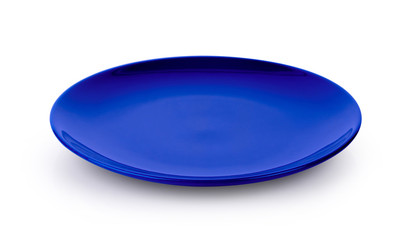 empty plate isolated on white background