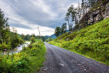 Altai river Kuyum. Gorny Altai, Siberia, Russia