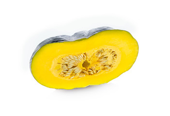 Fresh pumpkin on a white background