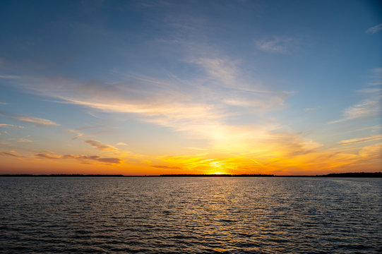 Sun over the warer