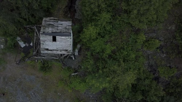 Abandoned Mineshaft in Northern Ontario Cobalt