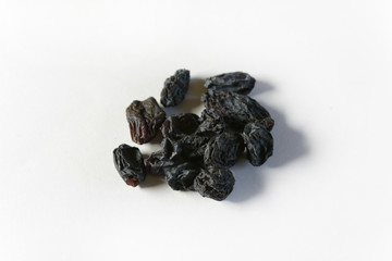 Raisins isolated on a white background