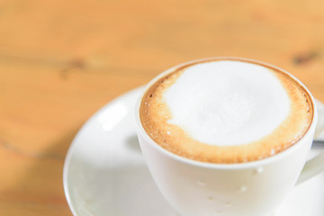Add sugar to hot coffee