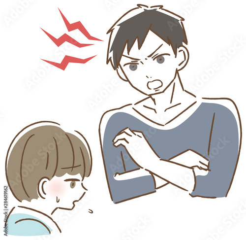 子供を叱る男性 イラスト Wall Mural Wallpaper Murals さとめ 子供を叱る男性 イラスト Wall Mural Wallpaper Murals さとめ