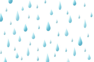 Water drops with strong and weak focus. Rain or shower. フォーカスの強弱を加えた水滴 雨またはシャワー