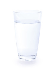 clean water isolated on white background